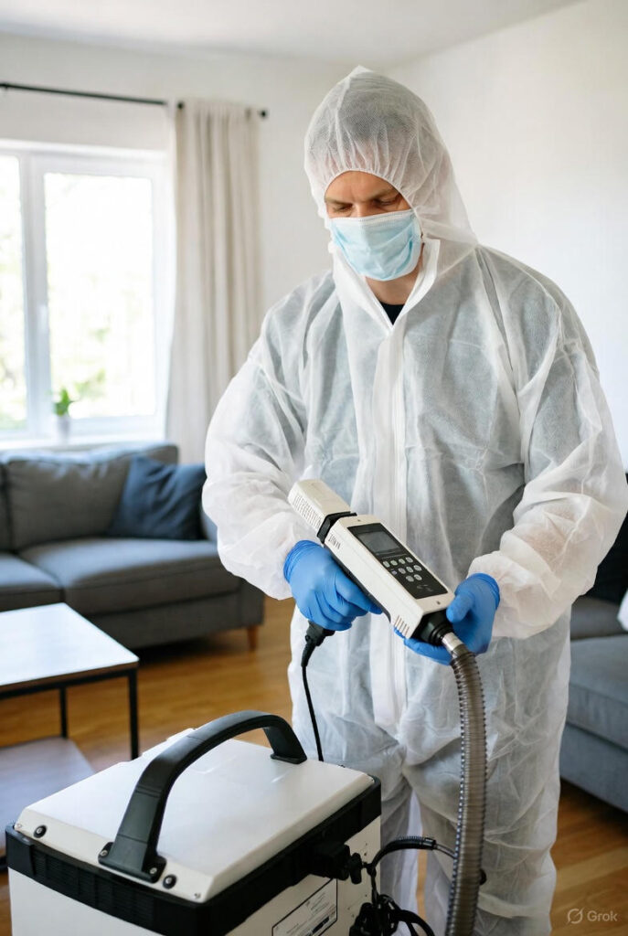 indoor air quality mold testing performed by certified inspector in Garland TX