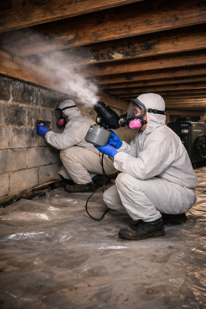 Attic mold removal in Plano TX
